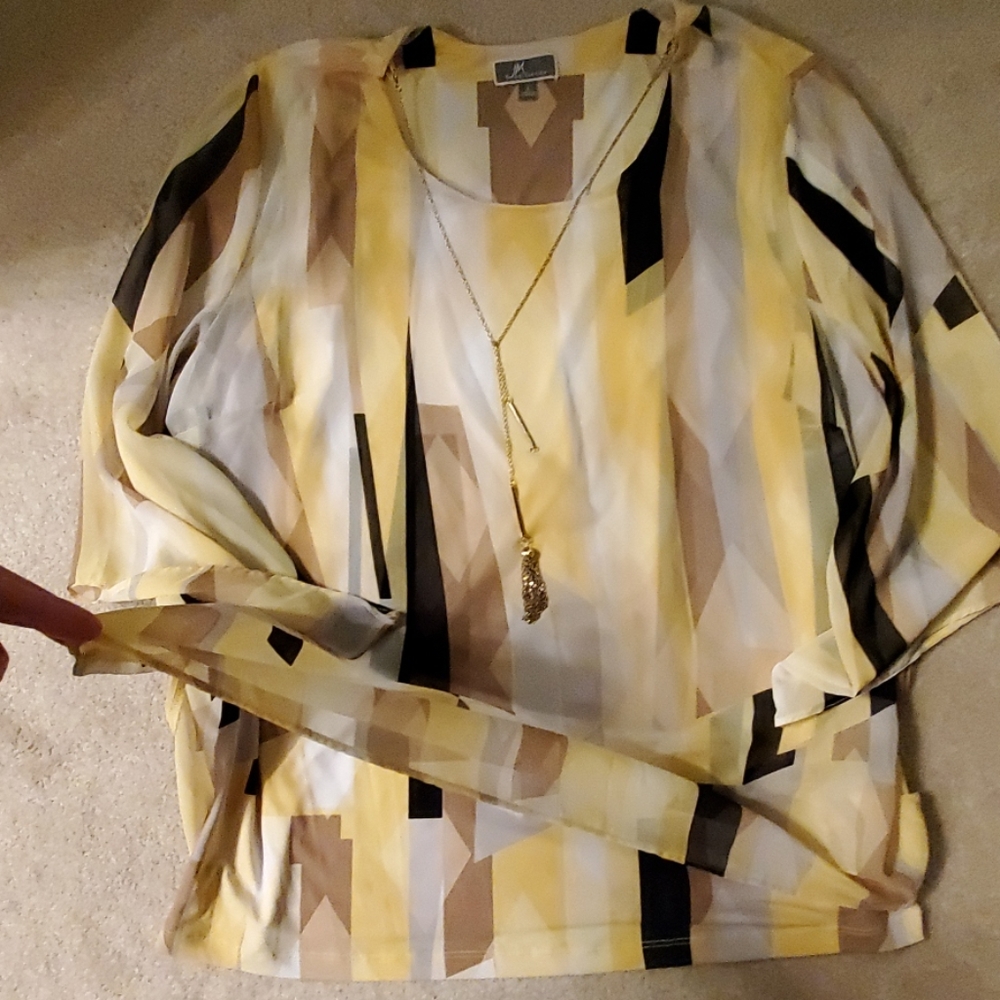 JM Collection- Blouse - Picture 3 of 4